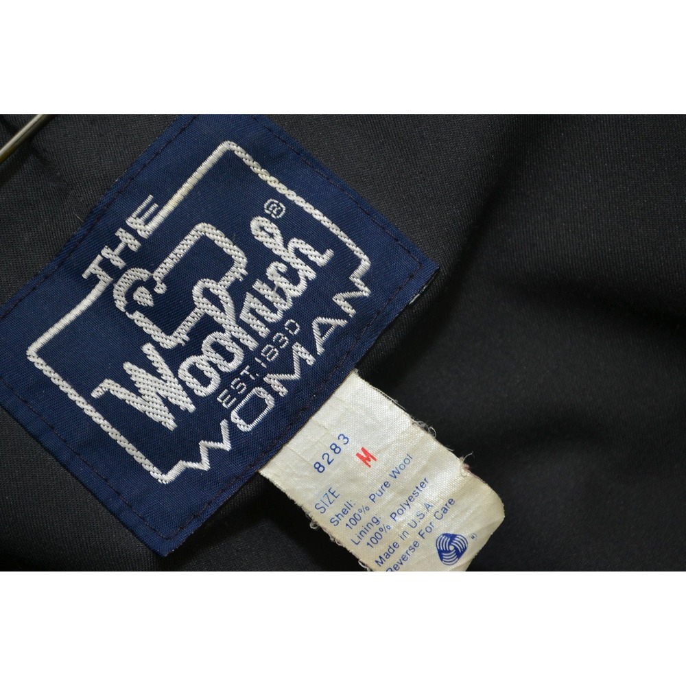 Vintage Woolrich Jacket Womens M Hunter Green Wool Bomber Zip Lined Made USA 80s - Picture 8 of 16